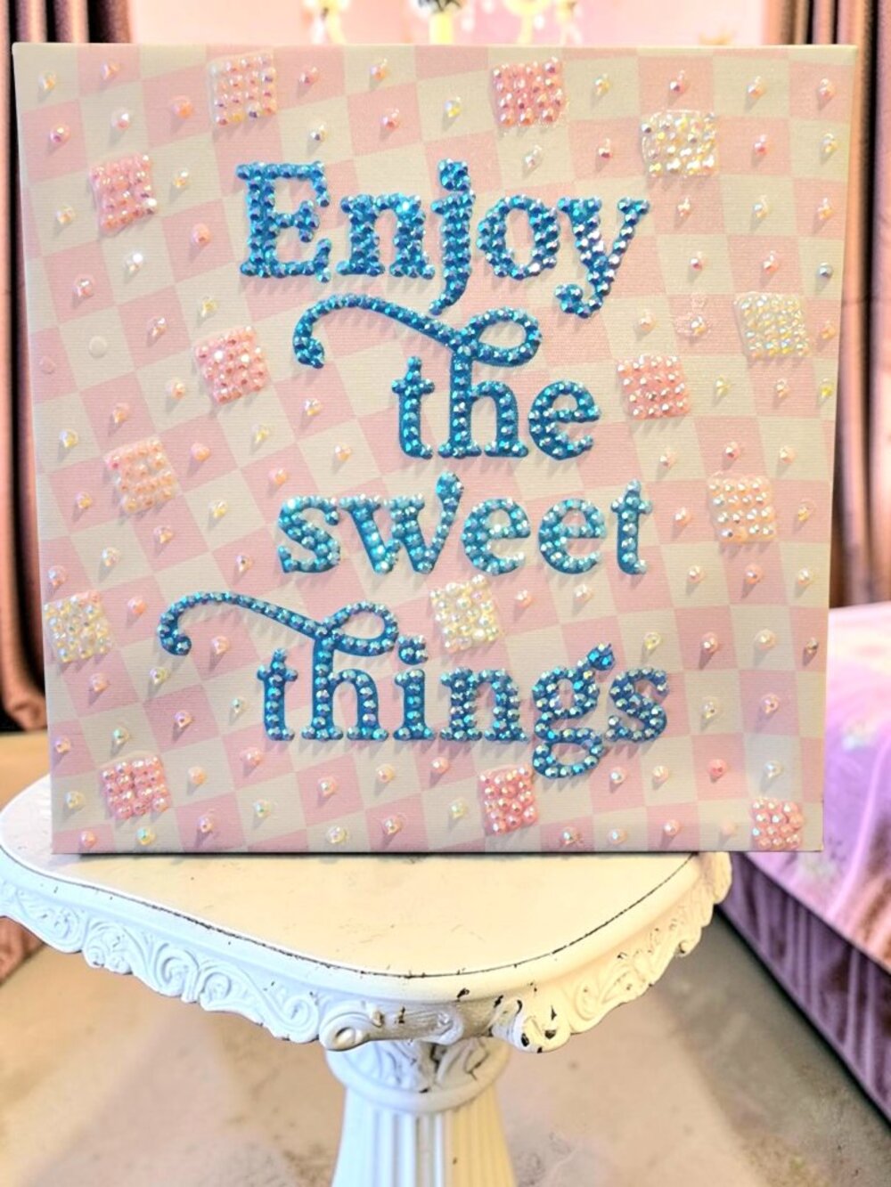 GLAM ART! Hand stoned so pretty!